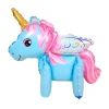 Assemble large unicorn 3D rainbow wildebehorse aluminum film balloons for cartoon children's birthday party decoration and arrangement balloons Application Scenario